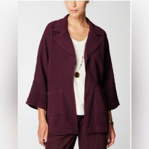 J. Jill Jackets & Blazers - NWT J.Jill Relaxed Gauze Blazer Size Small